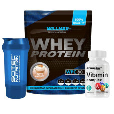 WHEY BALANCE (набір 3 в 1): протеїн лате-макіято + мультивітаміни + шейкер