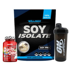 Набір-трійка SOY BALANCE: протеїн ваніль + AMIX Daily One + шейкер