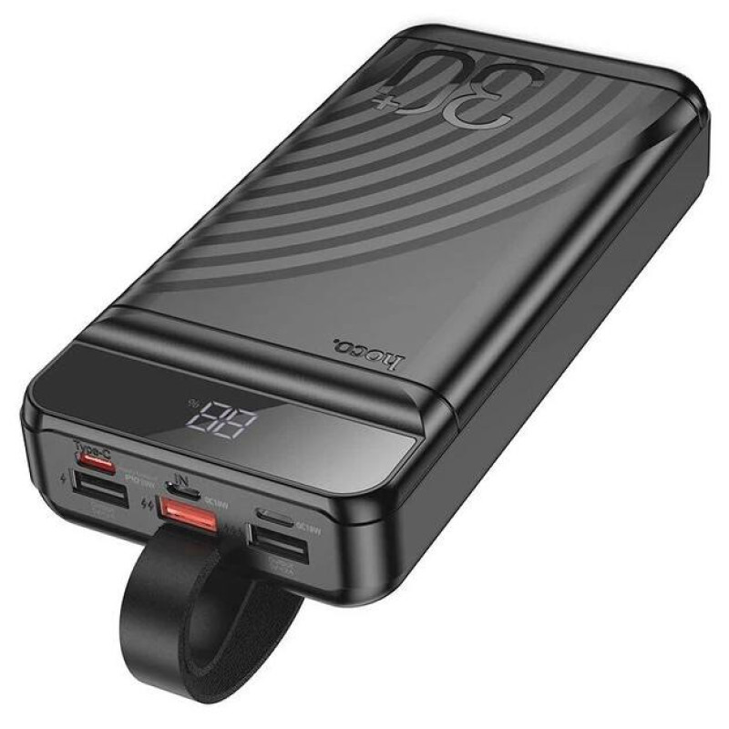 Повербанк HOCO J123B Element PD20W+22.5W 30000 mAh black