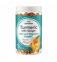 Turmeric with Ginger - 60 Gummies Peach