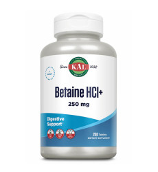 Betaine HCl Plus 250mg - 250 tabs