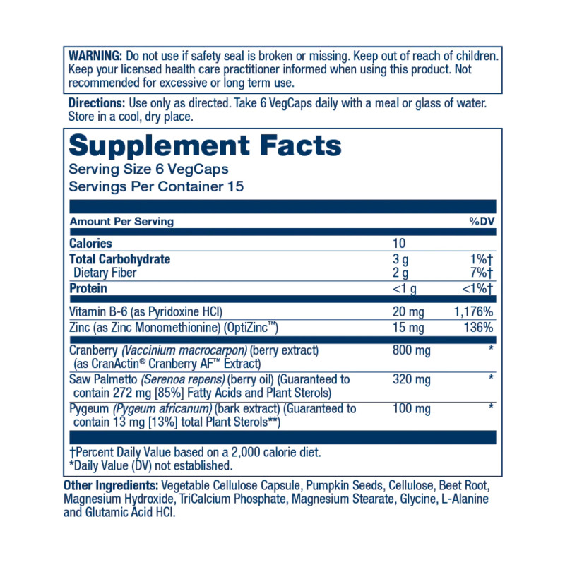 Pygeum & Saw Palmetto w/CranActin - 90 vcaps