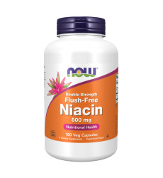 Niacin Flush-Free Double Strength 500 mg - 180 vcaps