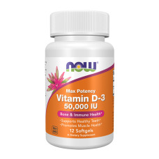 VIT D-3 50,000 IU - 12 sgels