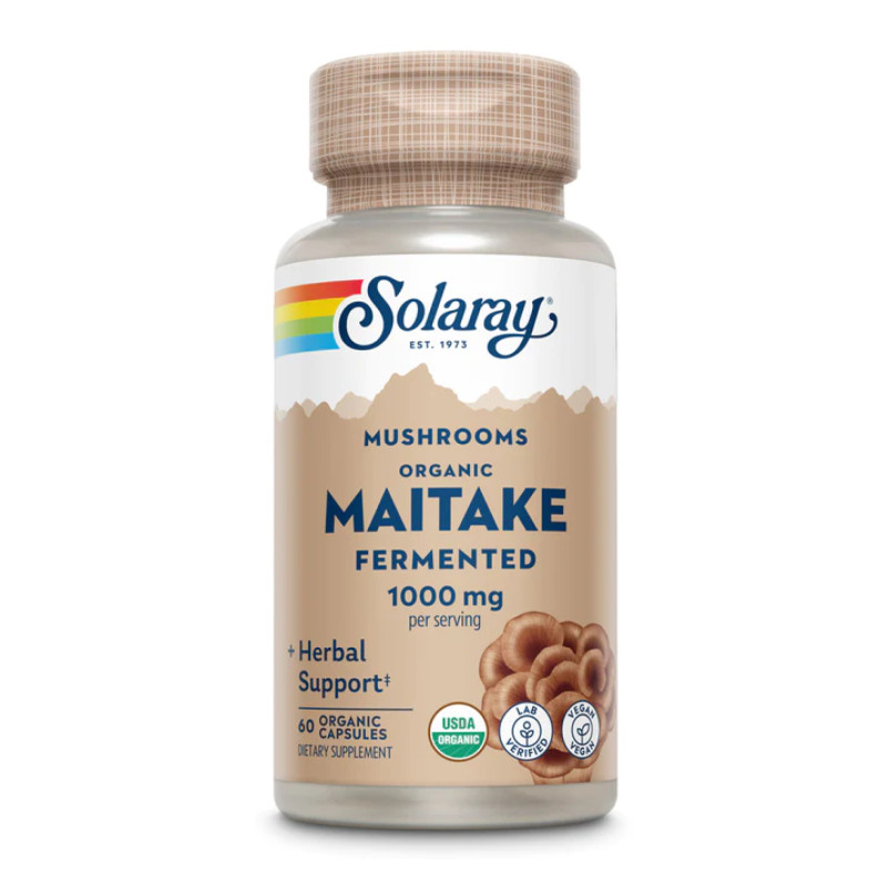 Org Grown Fermented Maitake 1000mg - 60 caps (До 11.25)