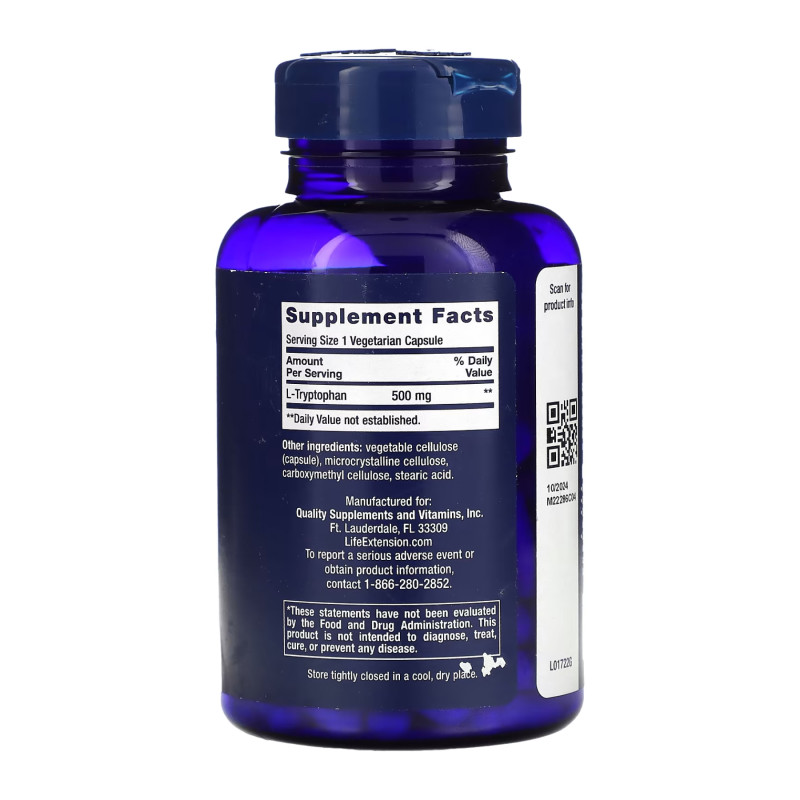 L-Tryptophan 500mg - 90 vcaps (До 01.26)