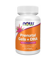 Prenatal Gels + DHA - 90 softgels (Пошкоджена банка)