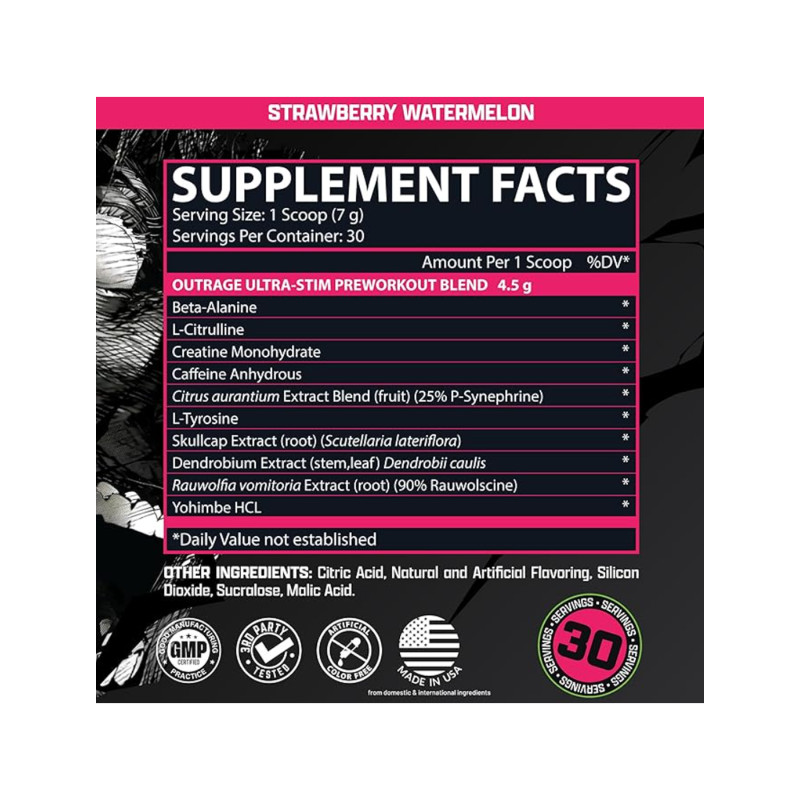 Samples Outrage - 7.35g Strawberry Watermelon