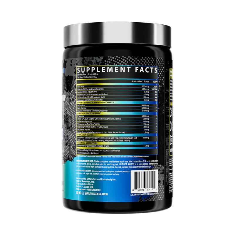 Outlift Amped 449.1g Blueberry Lemonade