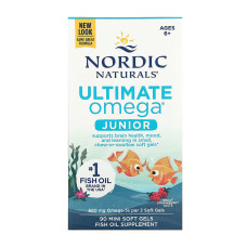 Ultimate Omega Junior - 90 mini softgels (Пошкоджена упаковка)
