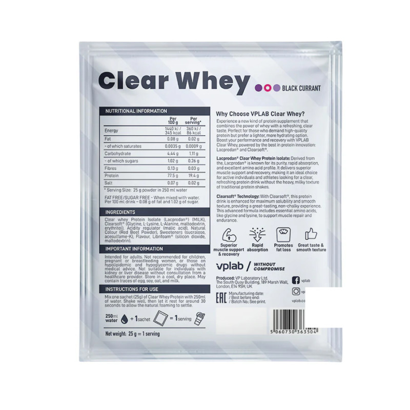 Clear Whey - 25g Black Currant