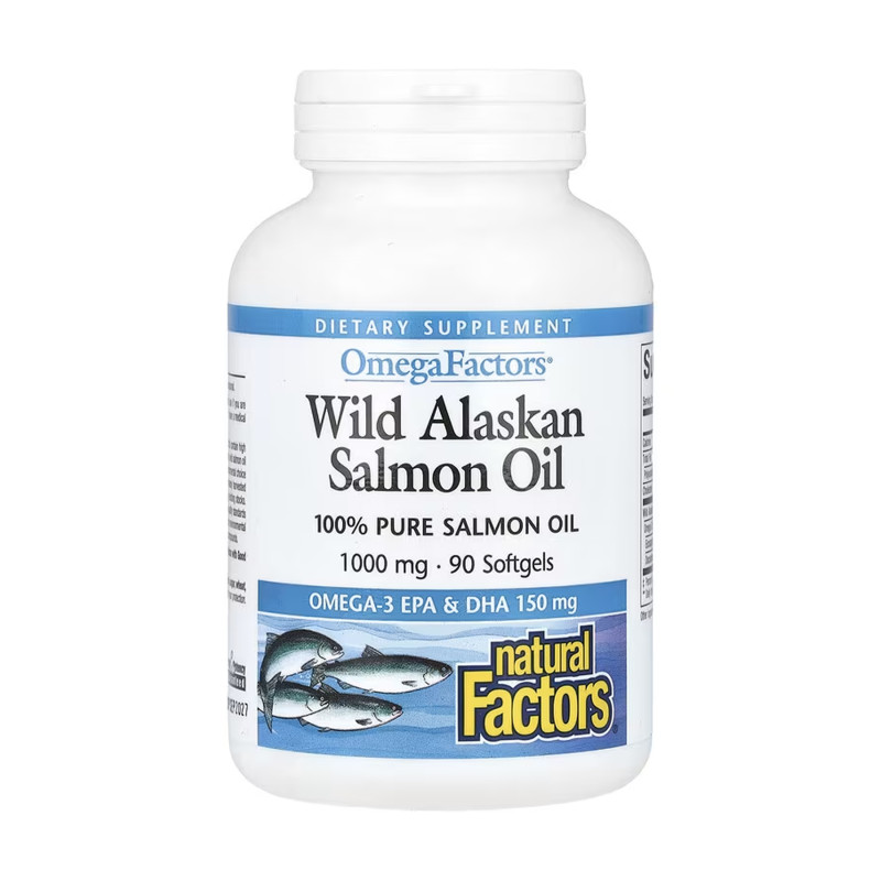 Wild Alaskan Salmon Oil 1000mg - 90 softgels (Пошкоджена етикетка)