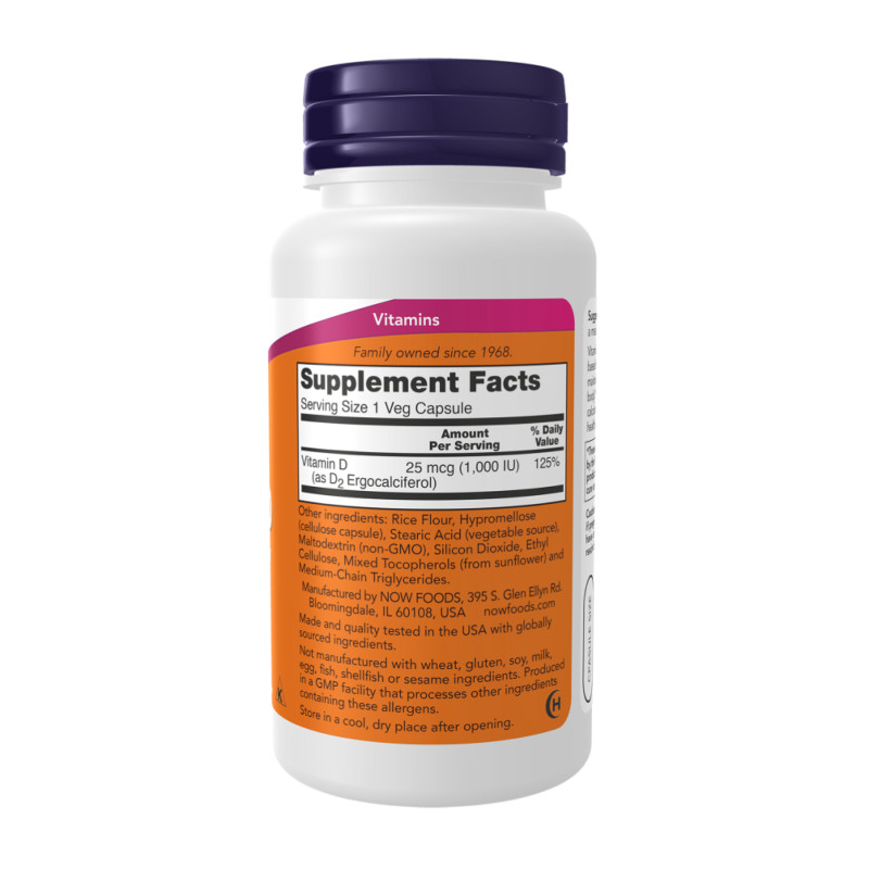 Vitamin D 1000 IU Dry - 120 vcaps (Пошкоджена банка)