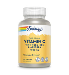 Vitamin C with Rose Hips & Acerola 1000mg - 100 vcaps (Пошкоджена банка)