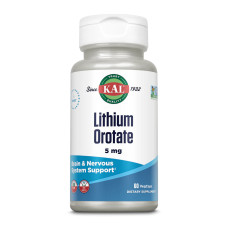 Lithium Orotate 5mg - 60 vcaps (Пошкоджена банка)