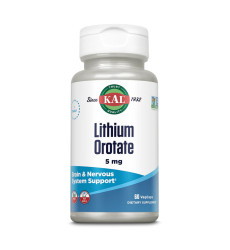 Lithium Orotate 5mg - 60 vcaps (Пошкоджена банка)