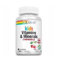 Kids Vitamins & Minerals - 60 chewables Black Cherry (Пошкоджена банка)