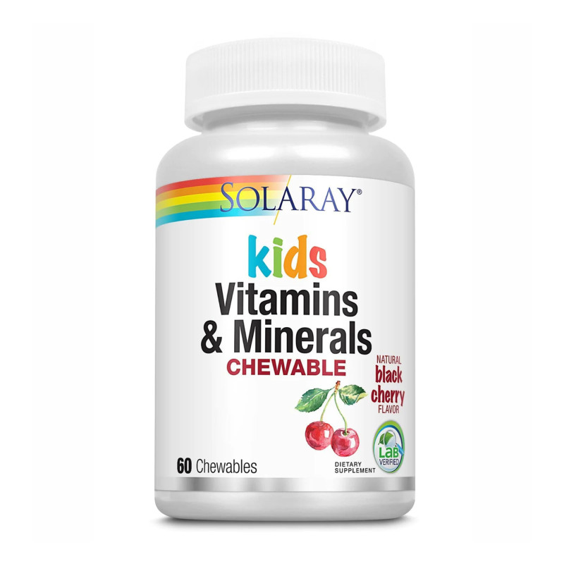 Kids Vitamins & Minerals - 60 chewables Black Cherry (Пошкоджена банка)