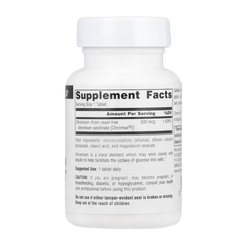 Ultra Chromium Picolinate 500™ 500 mcg - 60 tabs (Пошкоджена етикетка)