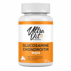 Ultravit Glucosamine Chondroitin MSM - 90 tabs (Пошкоджена пломба)