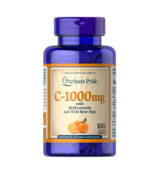 Vitamin C-1000 mg with Bioflavonoids & Rose Hips - 100 caps (Пошкоджена банка)