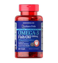Omega-3 Fish Oil Extra Strength 1500 mg (450 mg Active Omega-3) 60 Softgels (Пошкоджена банка)