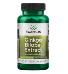 Ginkgo Biloba Extract - Standardized 60 mg - 120 Caps
