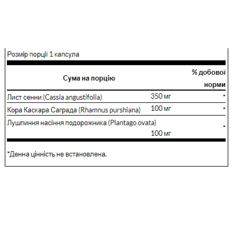 Senna Cascara Psyllium Complex - 90caps