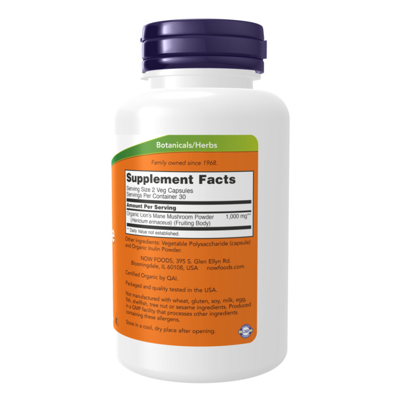 Lion's Mane 500mg - 60 vcaps (Пошкоджена етикетка)