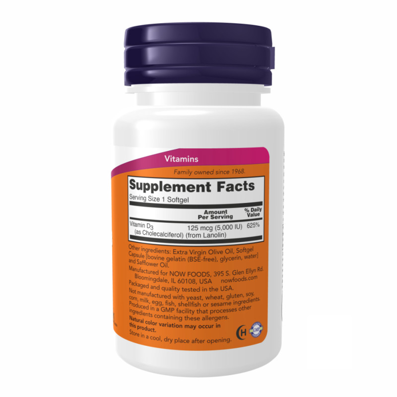 VIT D-3 5000 IU - 120 sgels (Пошкоджена банка)