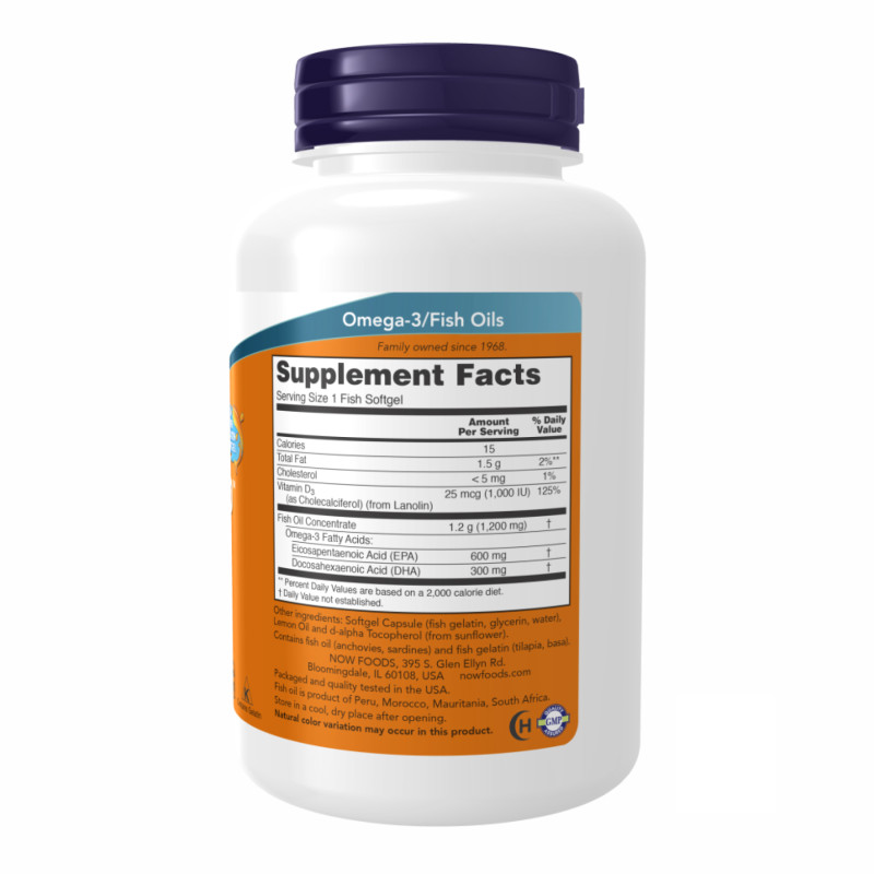 Ultra Omega 3-D™ Fish Oil - 180 Fish Softgels (Пошкоджена банка)