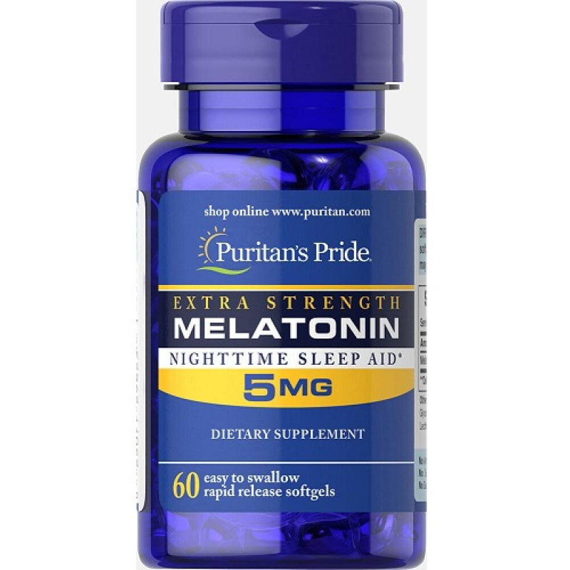 Melatonin Extra Strength 5mg - 60softgels (Пошкоджена банка)