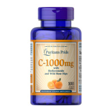 Vitamin C-1000 mg with Bioflavonoids & Rose Hips - 100 caps (Пошкоджена банка)