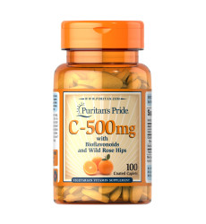 Vitamin C-500 mg with Bioflavonoids and Rose Hips - 100 Caps (Пошкоджена кришка)