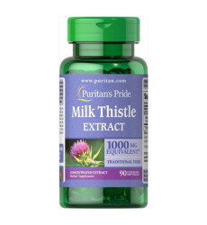 Milk Thistle 4:1 Extract 1000mg - 90softgels (Пошкоджена банка)