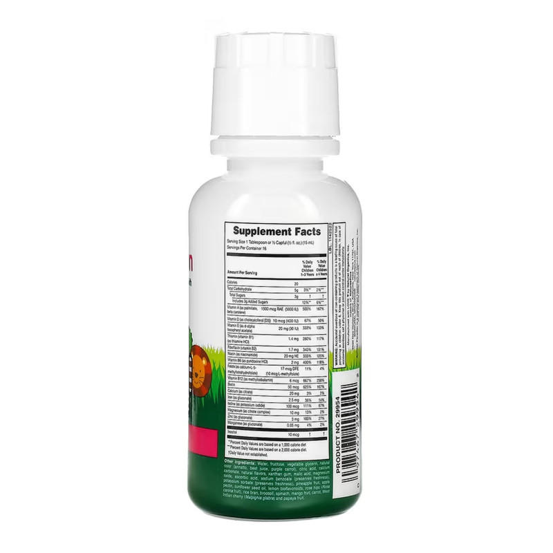 Children’s Multivitamin Liquid - 236.56 ml Tropical Berry (Пошкоджена банка)