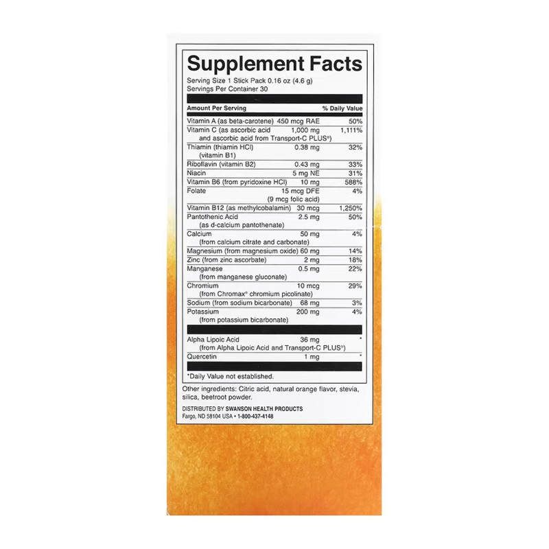 Energy C with Electrolytes - 30 packs Orange (Пошкоджена упаковка)