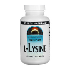 L-Lysine 1000mg - 100 tabs (Пошкоджена етикетка)