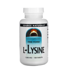 L-Lysine 1000mg - 100 tabs (Пошкоджена етикетка)