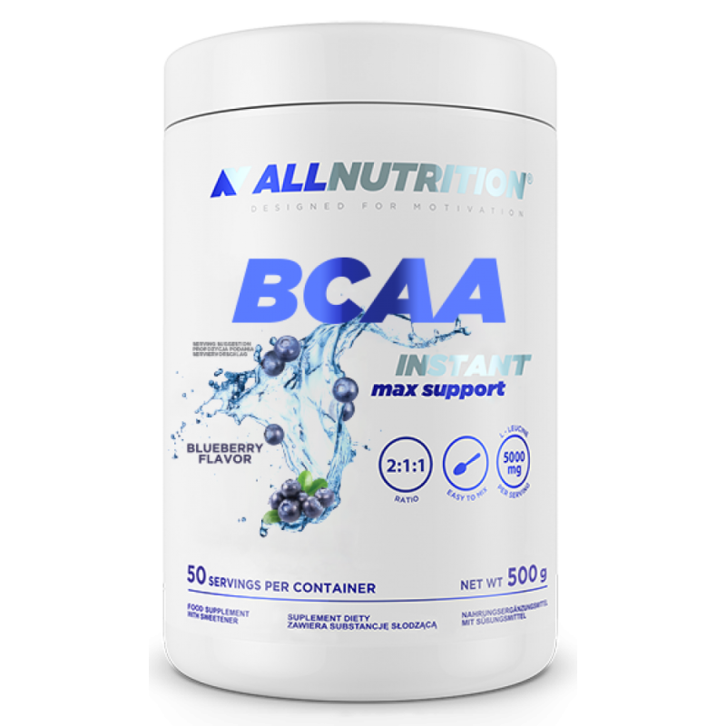 BCAA Max Support Instant - 500g Bllueberry (Пошкоджена банка)